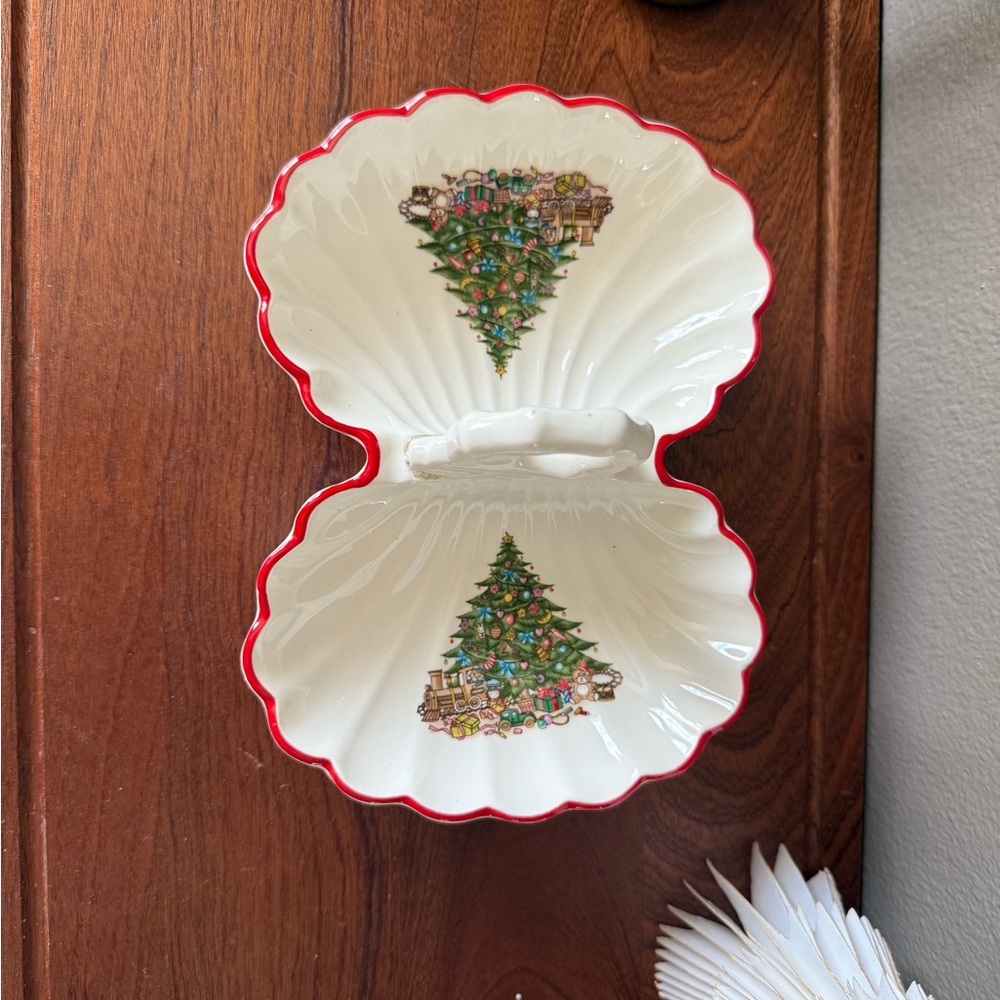 Vintage Fine Ceramic Sectioned Bon Bon Dish